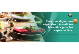 Enzymes digestives végétales : Vos alliées bien-être pour les repas de fête.